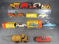 Dinky Toys - seven early diecast models comprising Porsche 356A Coupe, # 182, vg in orig box,