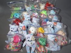 TY Beanie Babies - 28 TY Beanie Babies with TY ear tags.