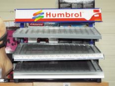 Humbrol - A Humbrol model paint display stand.