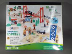 Imagination Express - A boxed Imagination Express Mega Train World Wooden Train Set.