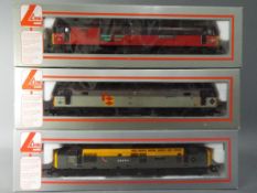 Lima - Three boxed OO Gauge Diesel / Electric locomotives. Lot consists of 205048 Class 47 Op.No.