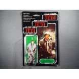 Star Wars - A Palitoy (General Mills) tri logo Han Solo (In Trench Coat) action figure contained in