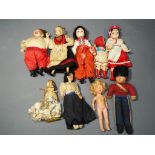 Vintage Dolls - a quantity of vintage dolls to include Russian, International costume dolls,