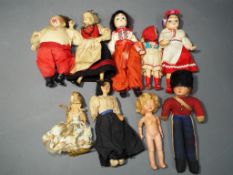 Vintage Dolls - a quantity of vintage dolls to include Russian, International costume dolls,