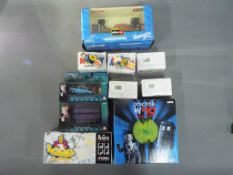 Corgi, Burago - Five boxed diecast model vehicles with five boxed Noddy Spelling cubes.