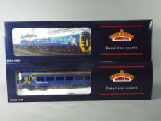 Bachmann - A boxed Bachmann Class 158 OO Gauge 2 Car DMU Set 31505 in 'First North Westernl' livery.