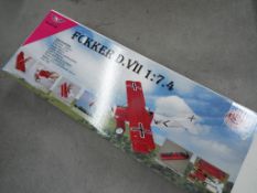 Super Flying Model - A boxed MTH Hobby Products EP-46 SFM Fokker D.VIII 1:7.4 RC Airplane.