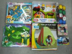 Little Tikes, Kid Connection, Hasbro and Others - Seven boxed childrens games and toys.