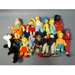 Dolls - a quantity of vintage toys to include a collection of Bart Simpson characters,
