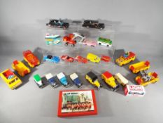 A quantity of predominantly unboxed diecast model motor vehicles to include Matchbox,