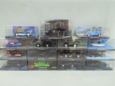 Eaglemoss - Fifteen Eaglemoss Batman collectors vehicles all contained in perspex cases,