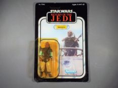 Kenner, Star Wars, - A carded Kenner Star Wars Return of the Jedi Weequay 3 3/4" figure.