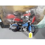 Franklin Mint Motorbike and a road rider Motorbike, entitled Indian Motorcycle (part boxed) [2].