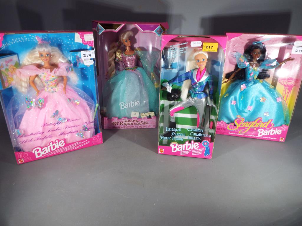 Barbie - four boxed Barbie dolls by Matel to include Rapunzel, Butterfly Princess, - Image 2 of 2