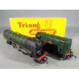 Model Railways TT gauge - a TT gauge diecast locomotive #70000 Britannia and a diesel shunter