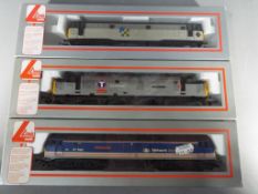 Lima - three OO gauge diesel locomotives comprising # 205031A3 op no 31209,