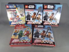 Lego - Five factory sealed, mint condition Lego Ninjago action packs.