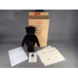 Steiff - a Steiff teddy bear entitled Black Jack issued in a limited edition #356 with gold