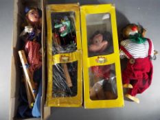 Pelham Puppets - Three Pelham Puppets and one similar to include Wicked Witch,