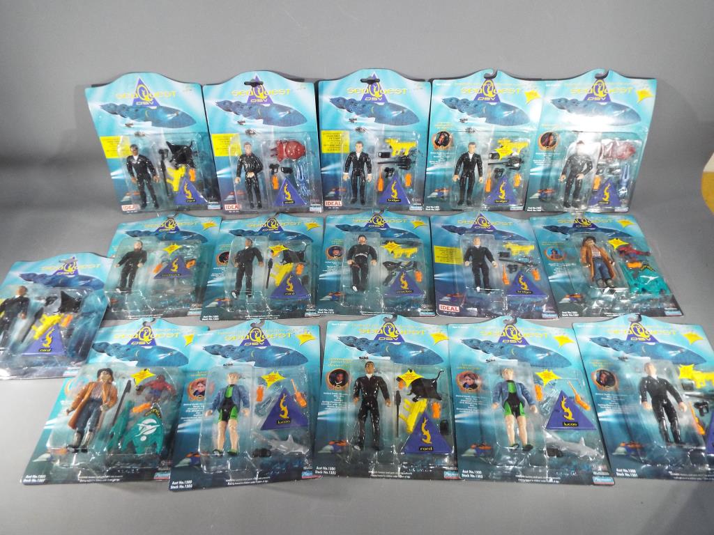 Seaquest - sixteen Seaquest DSV figures by Ideal, Playmates, all factory sealed.