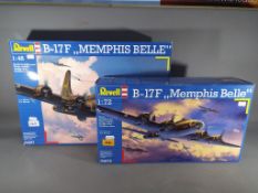 Revell - two Revell model kits to include B-17F Memphis Belle 1:72 scale #04279 and B-17F Memphis