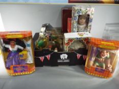 A quantity of boxed display packaged dressed dolls to include Disney The Hunchback of Notre Dame by