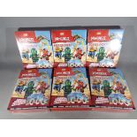 Lego - Six sealed packs of Lego Ninjago action packs, all in mint condition.