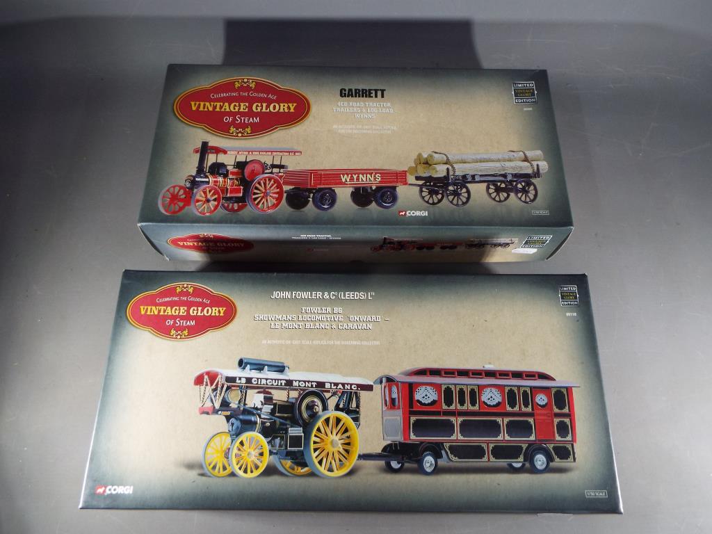 Corgi - Two boxed Vintage Glory diecast model vehicles.