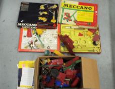 Meccano - Two incomplete boxed Meccano sets. Lot contains Meccano Outfit No.5 with Meccano Set No.