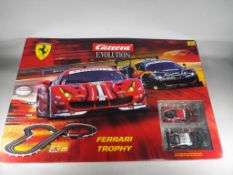 Carrera Evolution Ferrari Trophy twin car model high speed road race set with 6.