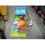 Unused Retail Stock - A point of sale Playmobil poster approximately 180 cm (h),