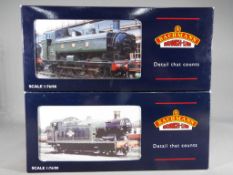 Bachmann Branch-Line - two OO gauge tank locomotives comprising class 56XX BR green l/crest 0-6-0T