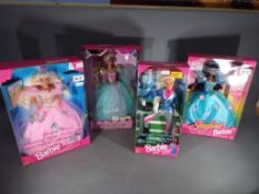 Barbie - four boxed Barbie dolls by Matel to include Rapunzel, Butterfly Princess,