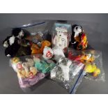 TY Beanies - a collection of 20 TY Beanie Animals from various collections and Color Me Beanie in a