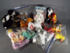 TY Beanies - a collection of 20 TY Beanie Animals from various collections and Color Me Beanie in a