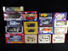 A collection of boxed diecast model motor vehicles to include Corgi, Britains, Solido, Siku,