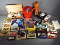 A mixed lot of toys comprising diecast model motor vehicles (predominantly boxed) to include Corgi,