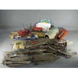 Hornby Dublo, Hornby - a large quantity of Hornby Dublo 3 rail track,
