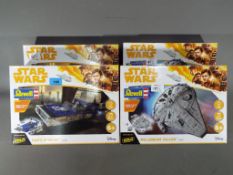 Revell Star Wars Build & Play model kits including 2 x Hans Speeder #06769 and 2 x Millennium