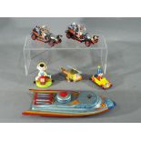Corgi, Ertl and Others - A group of 6 diecast and tinplate models.