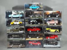 James Bond 007 - Sixteen diecast model vehicles from the James Bond Car Collection including