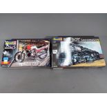 Revell - a Revell Honda CBX 400 F 1/12 scale model kit #07939 and Big Boy Locomotive 1/87 scale