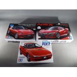 Tamiya Japan - three Tamiya Japan 1/24 Sports Car Series model cars to include Honda NSX #344,