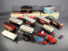 Corgi - A mixed group of predominately unboxed diecast models majoring on a 'Showmans' theme.
