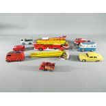 Dinky, Corgi , Matchbox - Eight (inc 1 incomplete) unboxed vintage diecast model vehicles.