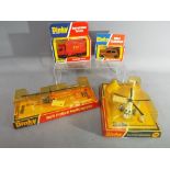 Dinky - four mint Dinky toys in blister packs and window boxes to include #732 Bell Police