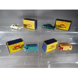 Matchbox Series Moko Lesney - four early period diecast models No 32, 33, 34, 35,