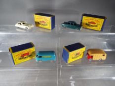 Matchbox Series Moko Lesney - four early period diecast models No 32, 33, 34, 35,