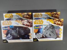 Revell Star Wars Build & Play model kits including Imperial Patrol Speeder #06768 and 3 x