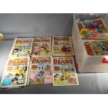 A large quantity of Beano and Dandy comics.